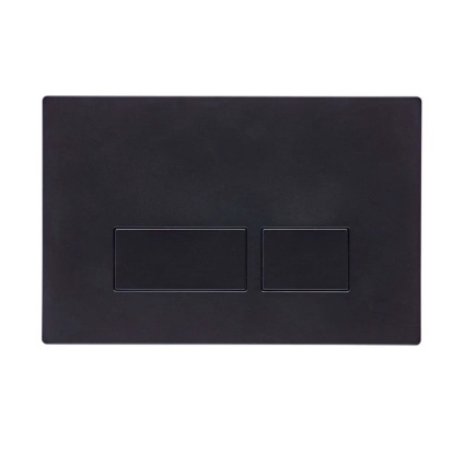 Product cut out image of Roper Rhodes Plaza Black Dual Flush Push Plate